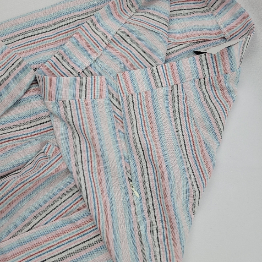 NWT wide leg high waist striped side zip trouser - Picture 3 of 5